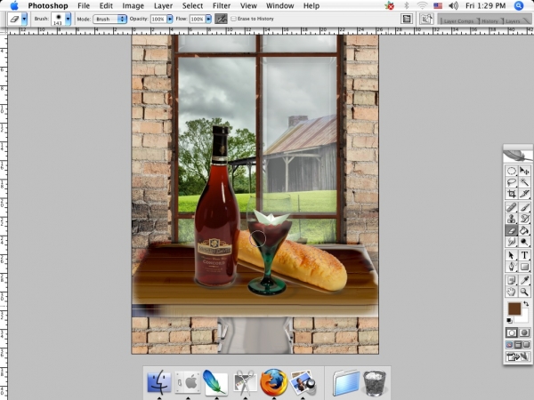 Creation of Wine and dancing: Step 9